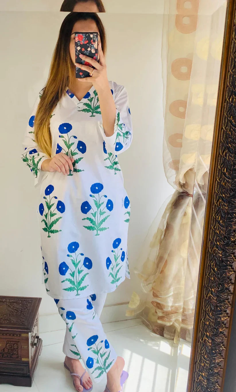 Saphire 2Pcs Stitched Suit