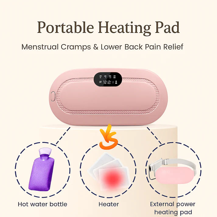 Electric Heating Belt for Menstrual Cramps & Lower Back Pain Relief