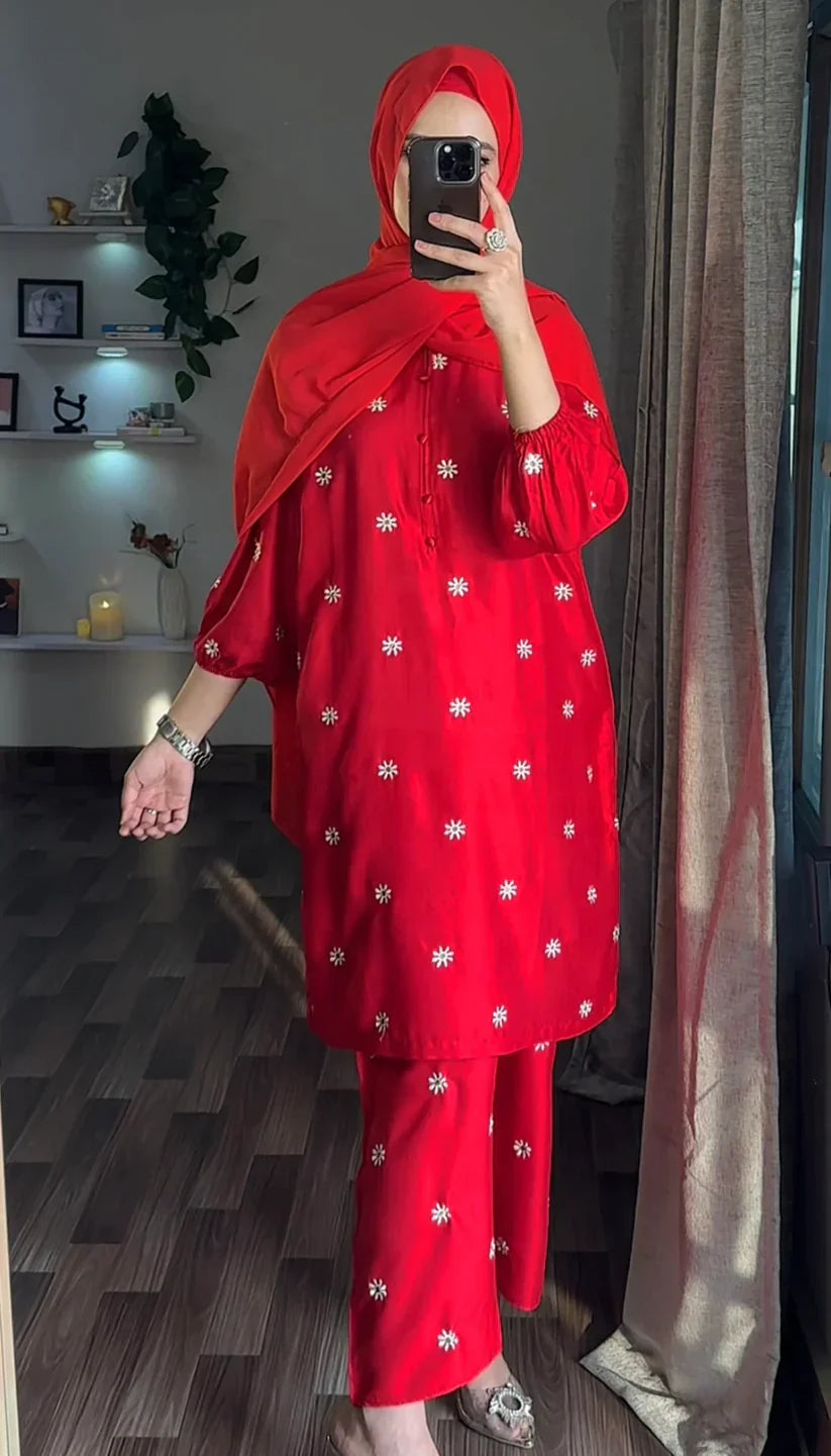 Lalli Embroidered 2pcs By Ushna Collection