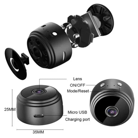 Mini Portable Wireless A9 Security Camera 1080P HD (100% Customer Satisfaction)
