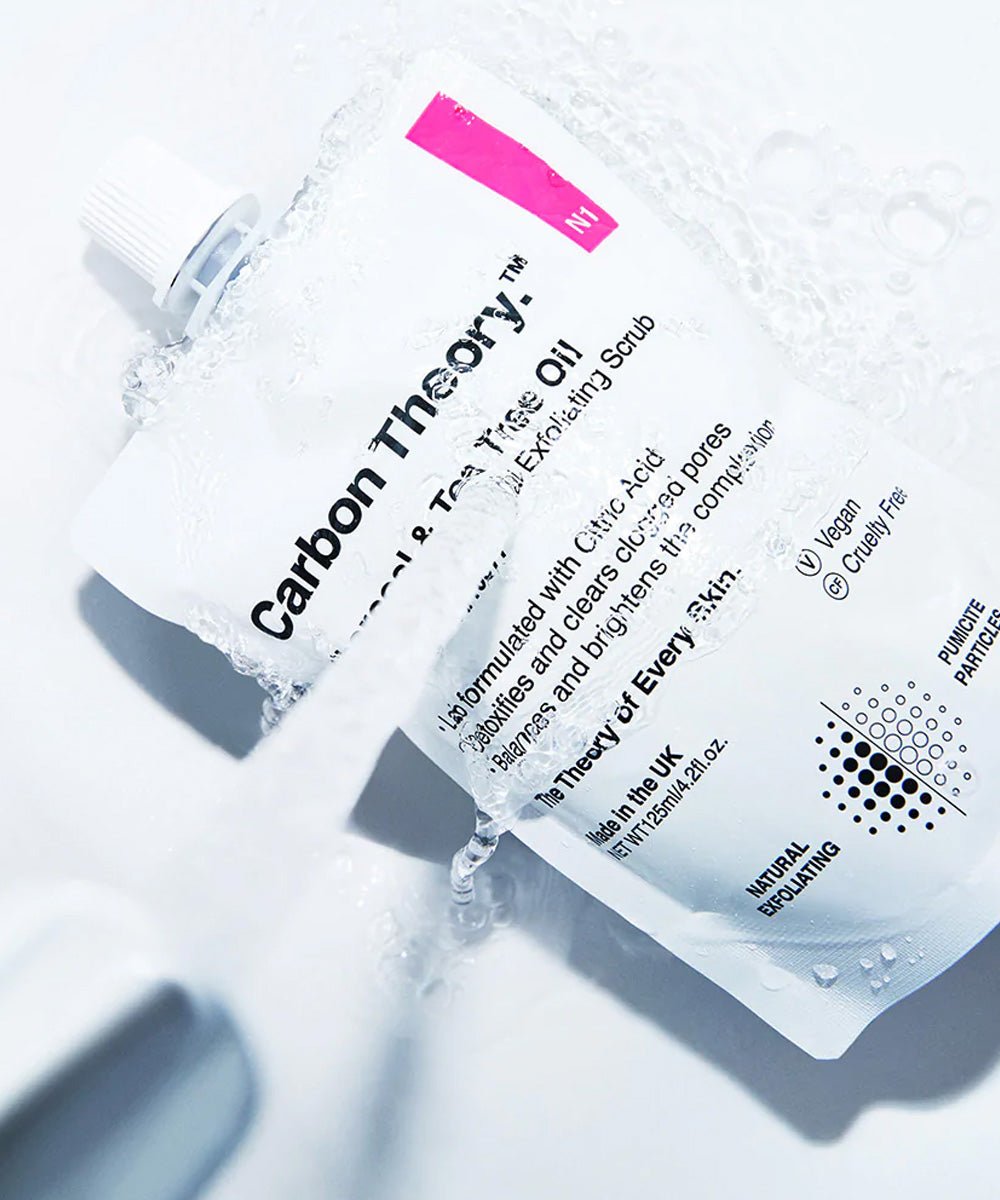 Carbon Theory - Breakout Control Facial Exfoliating Scrub with Tea Tree Oil & Activated Charcoal