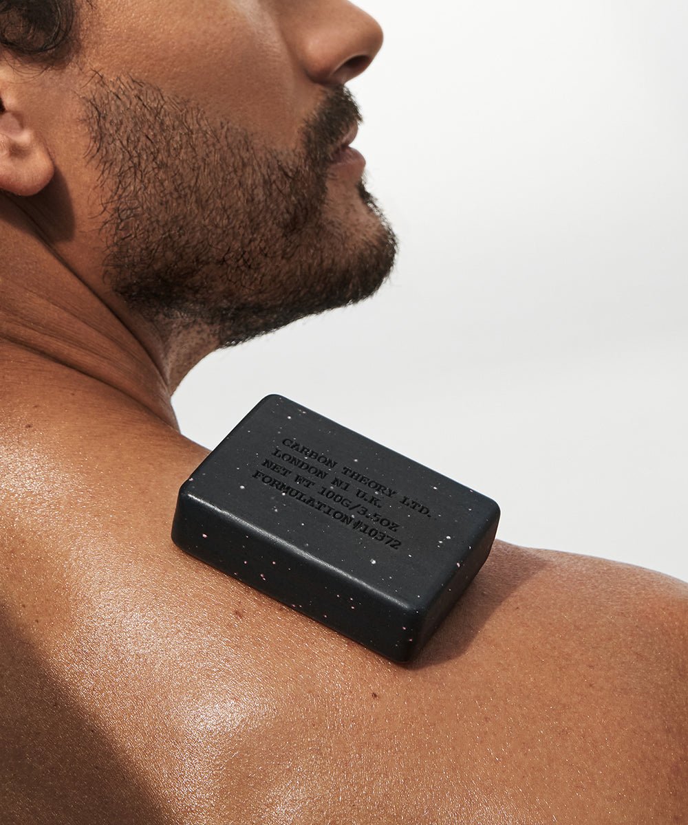 Carbon Theory - Facial Cleansing Bar with Activated Charcoal & Tea Tree Oil for Breakout Prevention