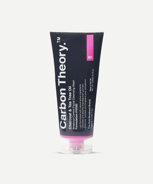 Carbon Theory - Facial Cleansing Wash with Tea Tree Oil, Activated Charcoal & Shea Butter for Breakout Prevention