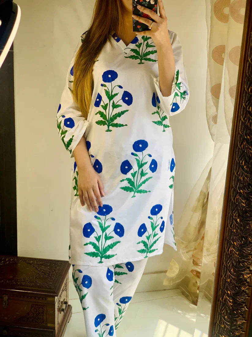 Saphire 2Pcs Stitched Suit